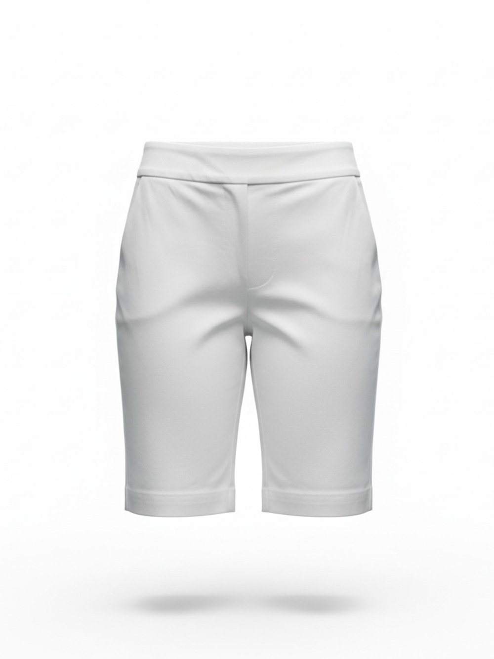 Counterparts White Women's Bermuda Shorts - Clean Tailored Style